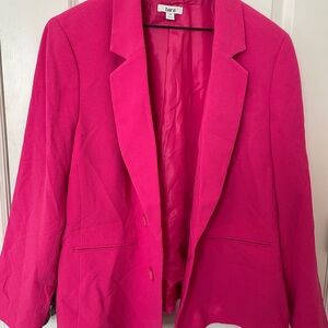 Bar III Women's Vibrant Pink Suit Jacket